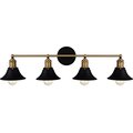 Quoizel Trafalgar 4-Light Matte Black Vanity Light TRF8633MBK